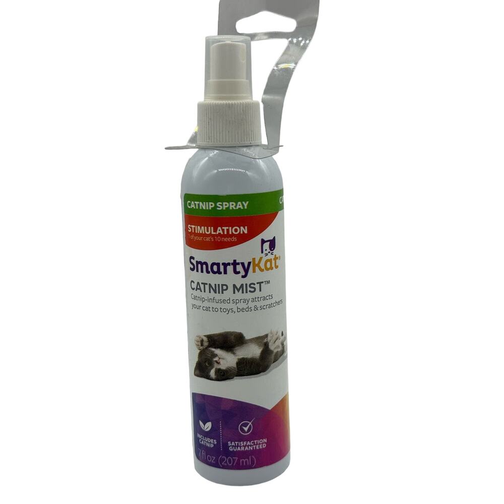 SmartyKat CATNIP MIST Spray Attracts Your Cat to Toys, Beds & Scratchers 7 oz.